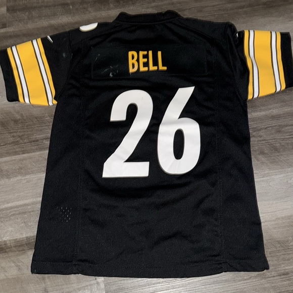 Nike Pittsburg Steelers youth jersey medium 8-10 boys #26 Bell NFL football - Picture 6 of 8